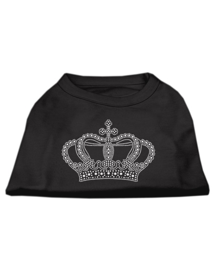 Rhinestone Crown Shirts Black L