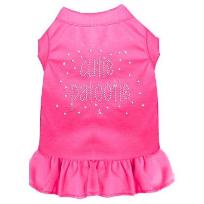 Rhinestone Cutie Patootie Dress Bright Pink 4X