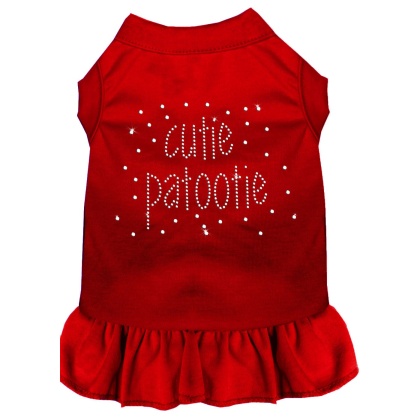 Rhinestone Cutie Patootie Dress Red 4X