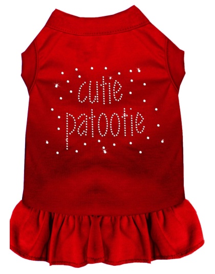 Rhinestone Cutie Patootie Dress Red 4X