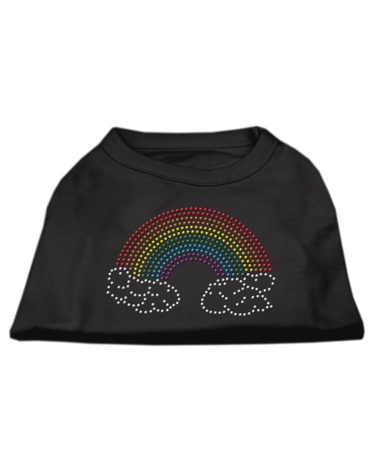 Rhinestone Rainbow Shirts Black L