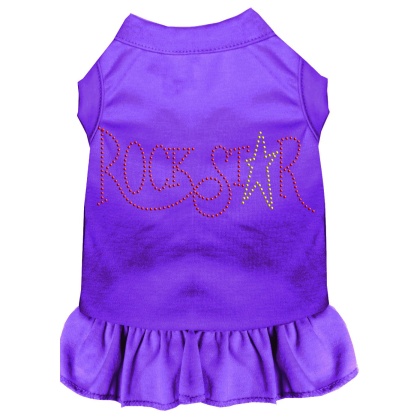 Rhinestone RockStar Dress Purple 4X