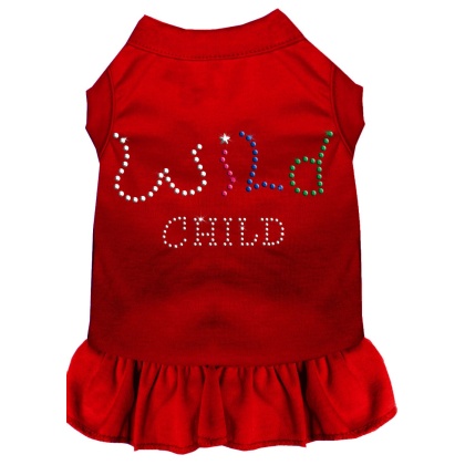 Rhinestone Wild Child Dress Red 4X