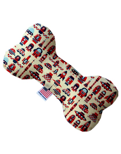 Rocket Man 10 inch Canvas Bone Dog Toy