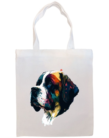 Saint Bernard Canvas Tote Bag Style2