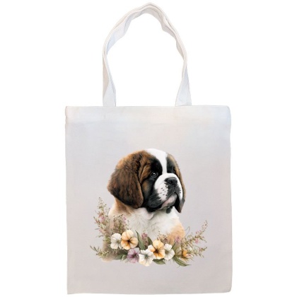 Saint Bernard Canvas Tote Bag Style3