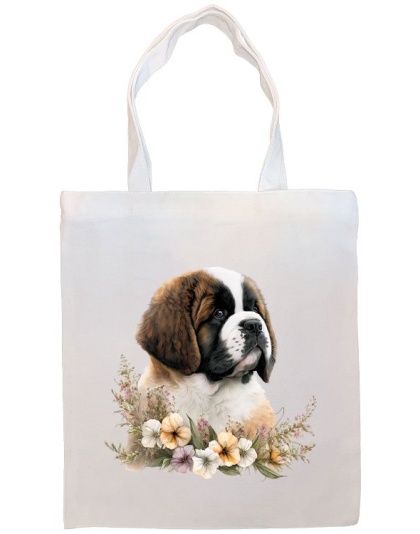 Saint Bernard Canvas Tote Bag Style3