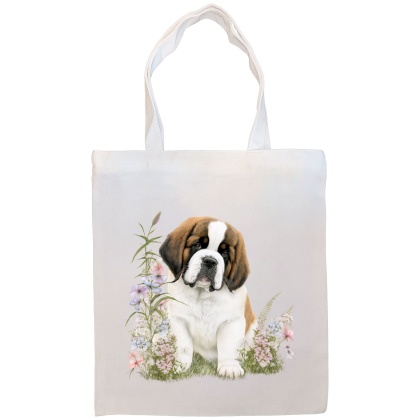 Saint Bernard Canvas Tote Bag Style4