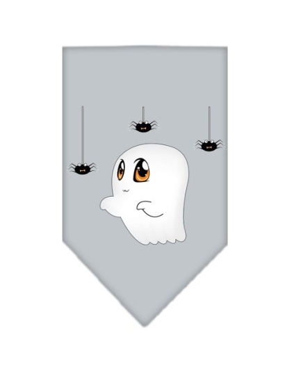 Sammy the Ghost Screen Print Bandana Grey Large