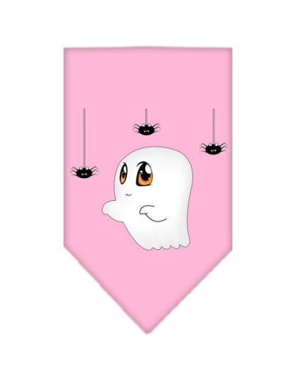 Sammy the Ghost Screen Print Bandana Light Pink Large