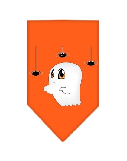 Sammy the Ghost Screen Print Bandana Orange large