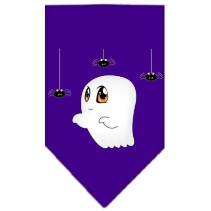 Sammy the Ghost Screen Print Bandana Purple Large