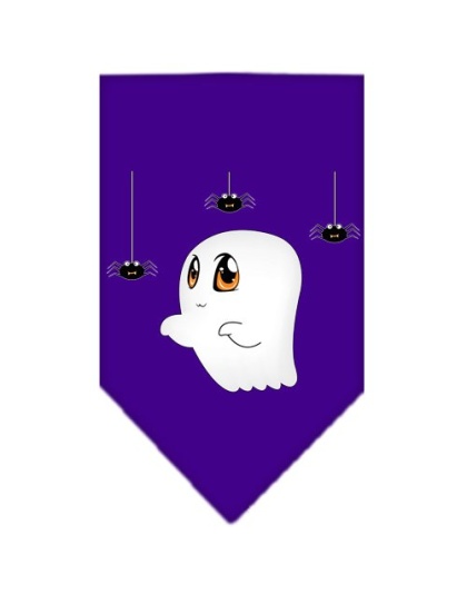 Sammy the Ghost Screen Print Bandana Purple Large