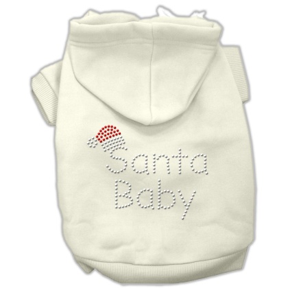 Santa Baby Hoodies Cream L