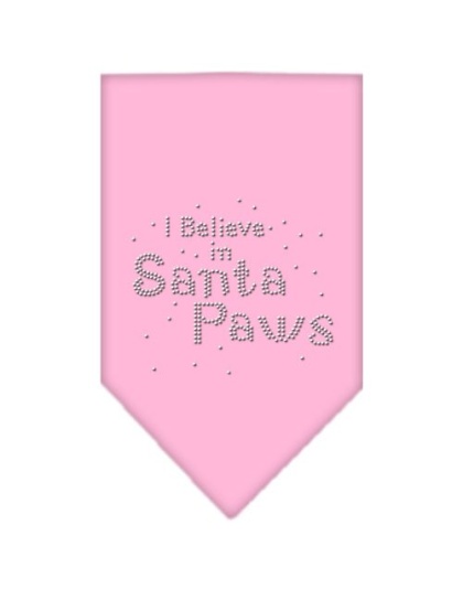 Santa Paws Rhinestone Bandana Light Pink Large