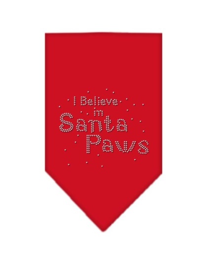 Santa Paws Rhinestone Bandana Red Large