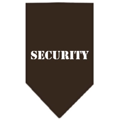 Security Screen Print Bandana Cocoa Large