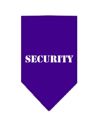 Security Screen Print Bandana Purple Large