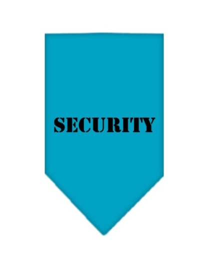 Security Screen Print Bandana Turquoise Large