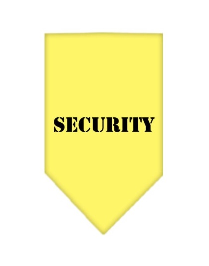 Security Screen Print Bandana Yellow Large