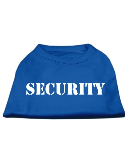 Security Screen Print Shirts Blue Lg