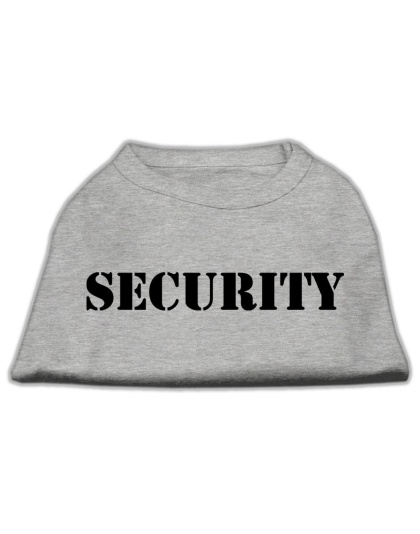 Security Screen Print Shirts Grey w/ black text Lg