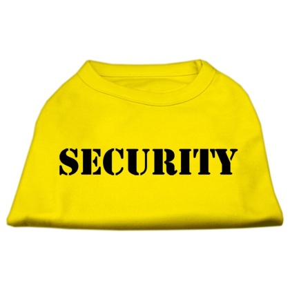 Security Screen Print Shirts Yellow Lg