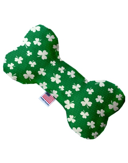 Shamrock 10 inch Canvas Bone Dog Toy