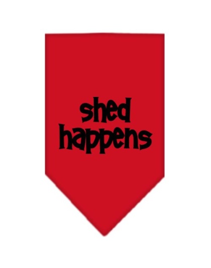 Shed Happens Screen Print Bandana Red Large