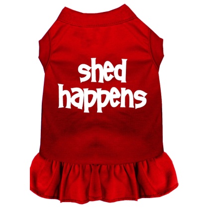 Shed Happens Screen Print Dress Red 4X (22)