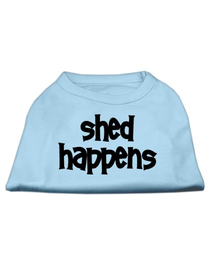 Shed Happens Screen Print Shirt Baby Blue Lg