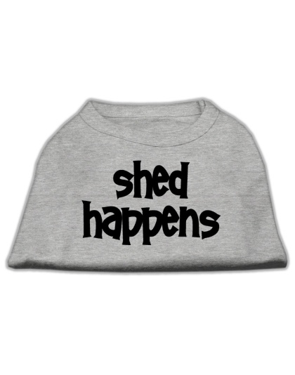 Shed Happens Screen Print Shirt Grey Lg