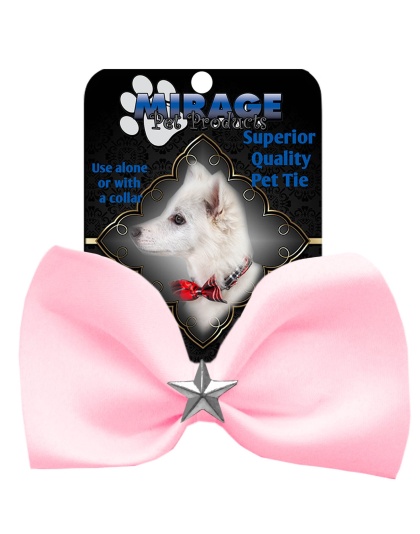 Silver Star Widget Pet Bowtie Light Pink