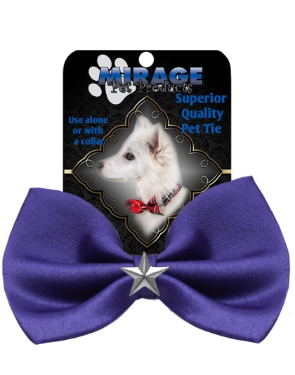 Silver Star Widget Pet Bowtie Purple