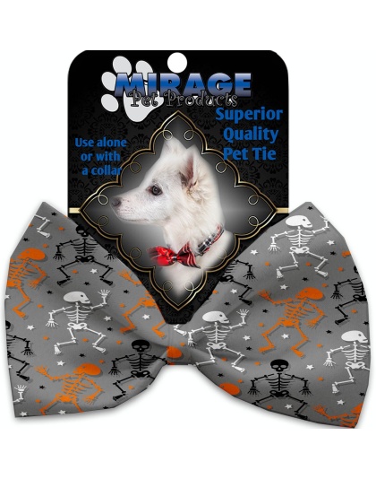 Skeletons Dancing Pet Bow Tie Collar Accessory with Velcro