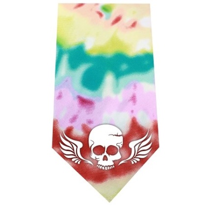 Skull Wings Screen Print Bandana Tie Dye