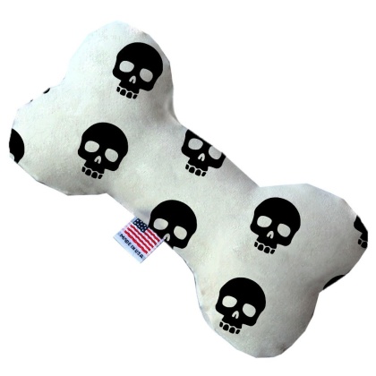 Skulls 10 inch Canvas Bone Dog Toy