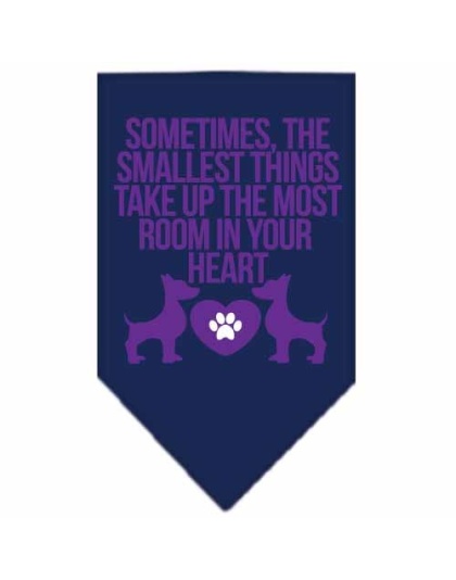 Smallest Things Screen Print Bandana Navy Blue large