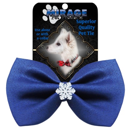 Snowflake Widget Pet Bowtie Blue