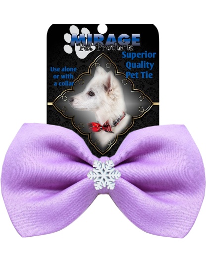 Snowflake Widget Pet Bowtie Lavender