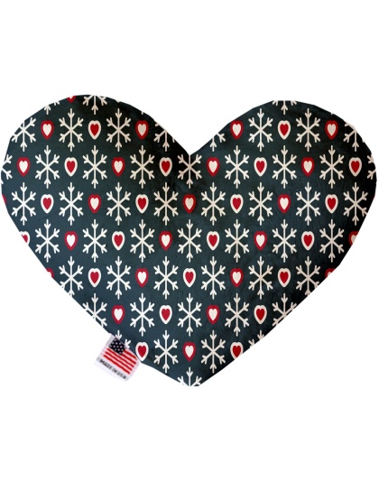 Snowflakes and Canvas Heart Dog Toy