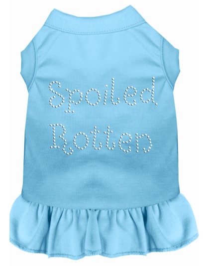 Spoiled Rotten Rhinestone Dress Baby Blue 4X