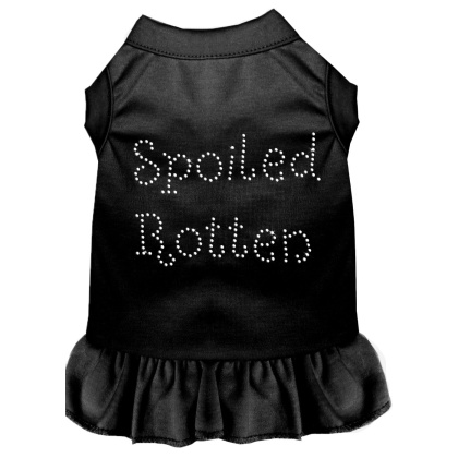 Spoiled Rotten Rhinestone Dress Black 4X