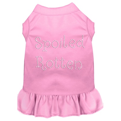 Spoiled Rotten Rhinestone Dress Light Pink 4X