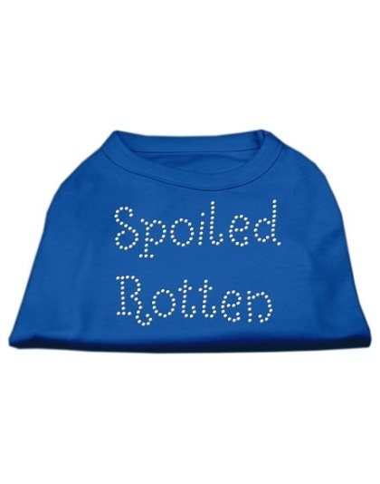 Spoiled Rotten Rhinestone Shirts Blue Lg