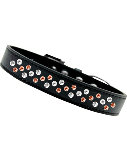 Sprinkle Halloween Stripes Dog Collar Size 12 Black