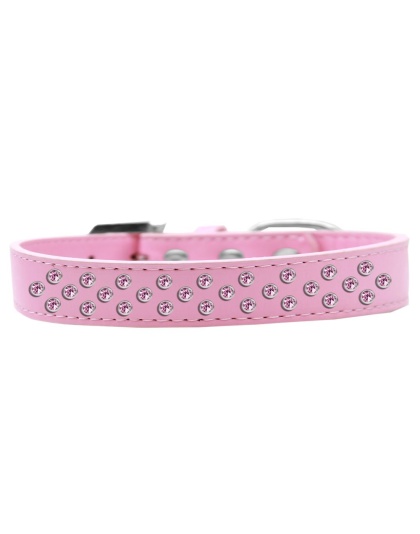 Sprinkles Dog Collar Light Pink Crystals Size 12 Light Pink