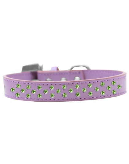 Sprinkles Dog Collar Lime Green Crystals Size 12 Lavender