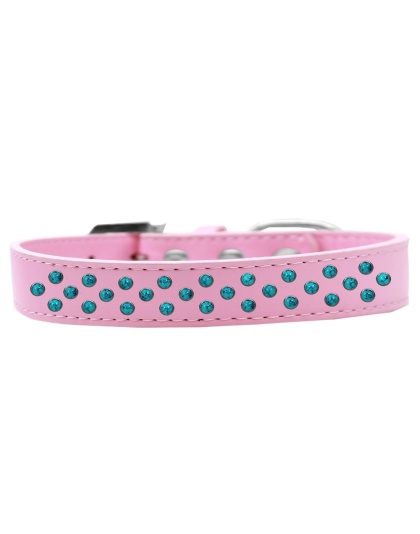 Sprinkles Dog Collar Southwest Turquoise Pearls Size 12 Light Pink