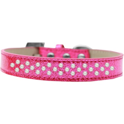 Sprinkles Ice Cream Dog Collar Pearls Size 12 Pink